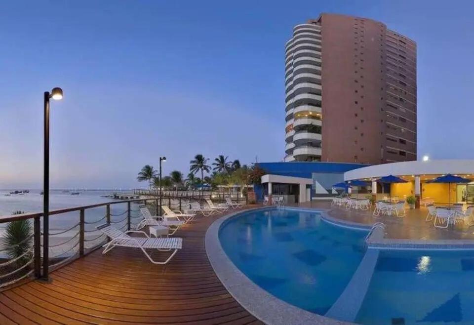 Flat Iate Plaza Na Beira Mar Com Vista Mar Apartment Fortaleza  Exterior foto